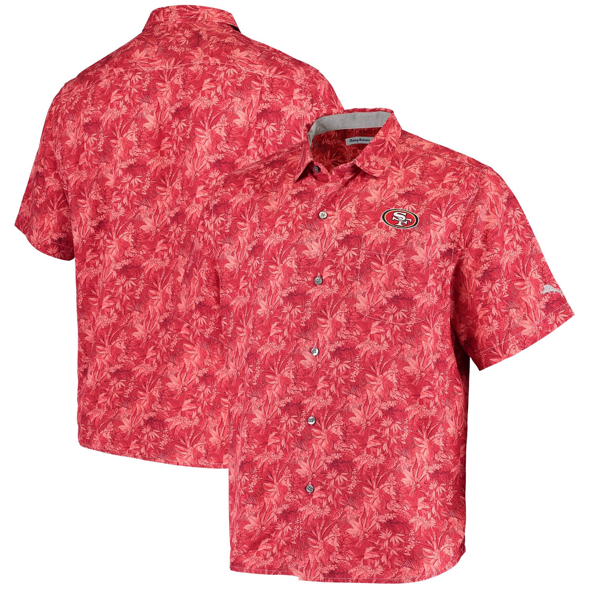 San Francisco 49ers Tommy Bahama Sport Jungle Shade Camp Button-Down ...